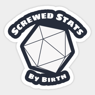 RPG Player Screwed Stats By Birth Sticker